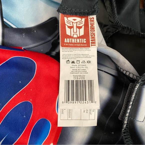 Boys Hasbro Authentic Transforming Robot Leader Costume - Picture 7 of 12